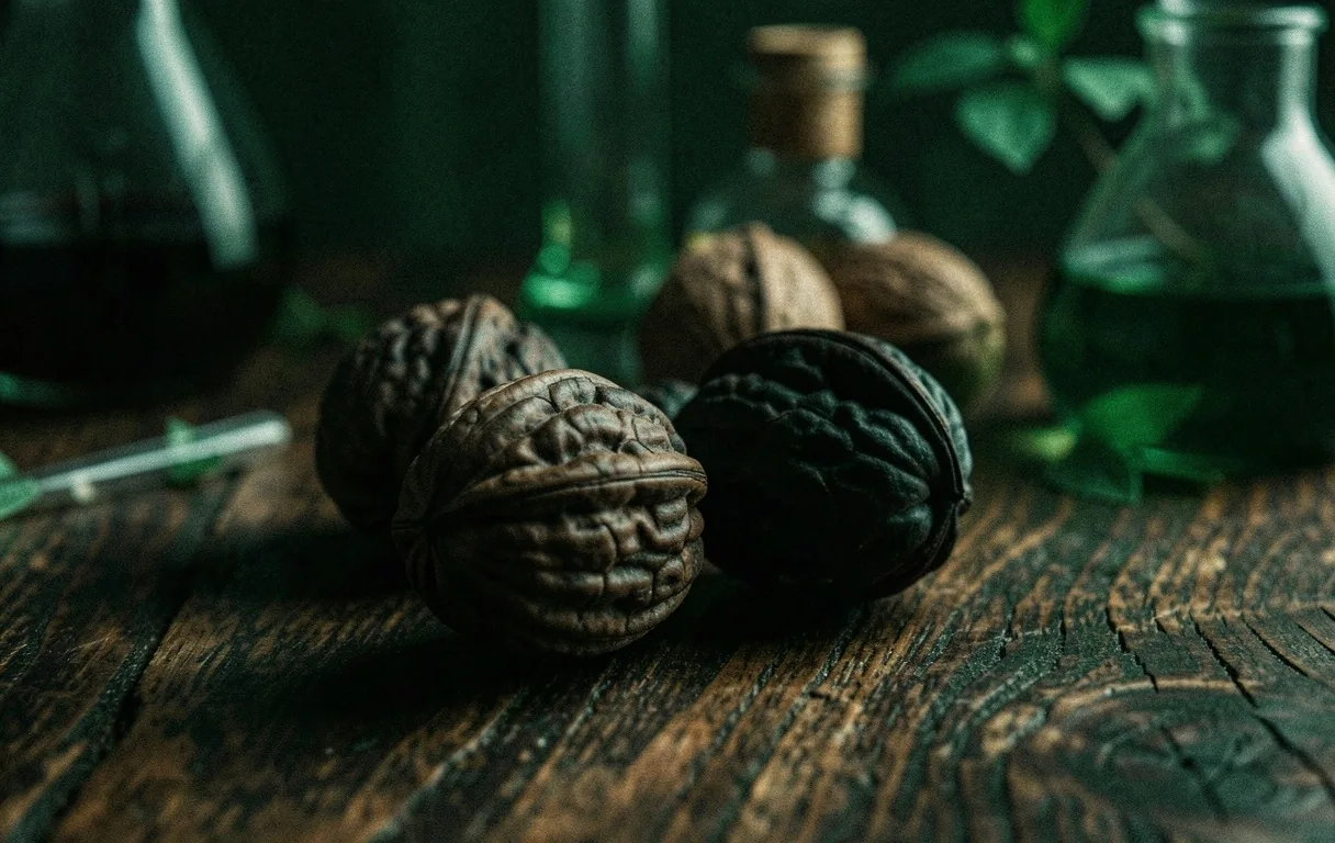 Cáscara de nogal negro